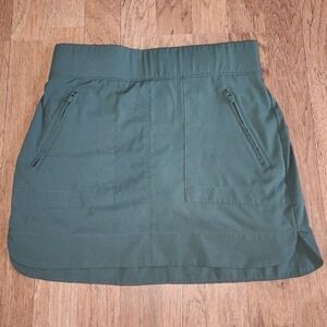 Kyodan Outdoor Women Olive Green Active Skort Zipper Pockets Size XS 668
